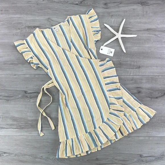 🔆BILLABONG🔆 WRAP AND ROLL WRAP DRESS - Picture 2 of 16